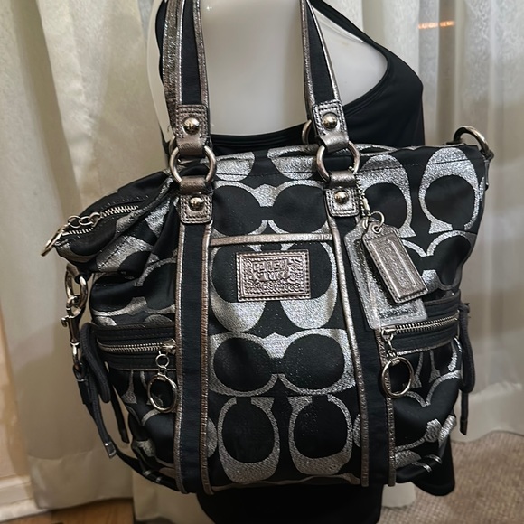 Coach poppy 2 way sparkle purse - Picture 3 of 16